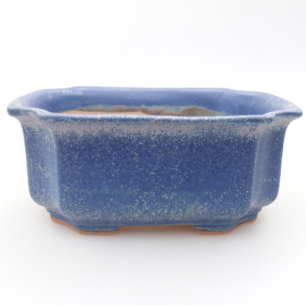 Bonsaischale aus Keramik 12 x 9 x 5 cm, Farbe blau