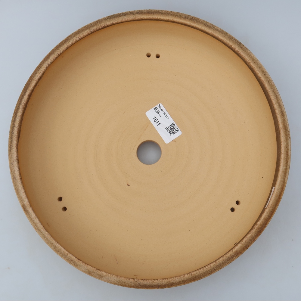 Keramik-Bonsai-Schale, 26,5 x 26,5 x 5,5 cm, Farbe: Braun