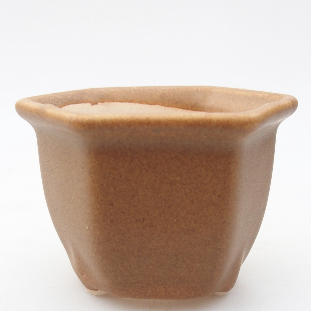 Mini-Bonsaischale 7,5 x 6,5 x 5 cm, braun