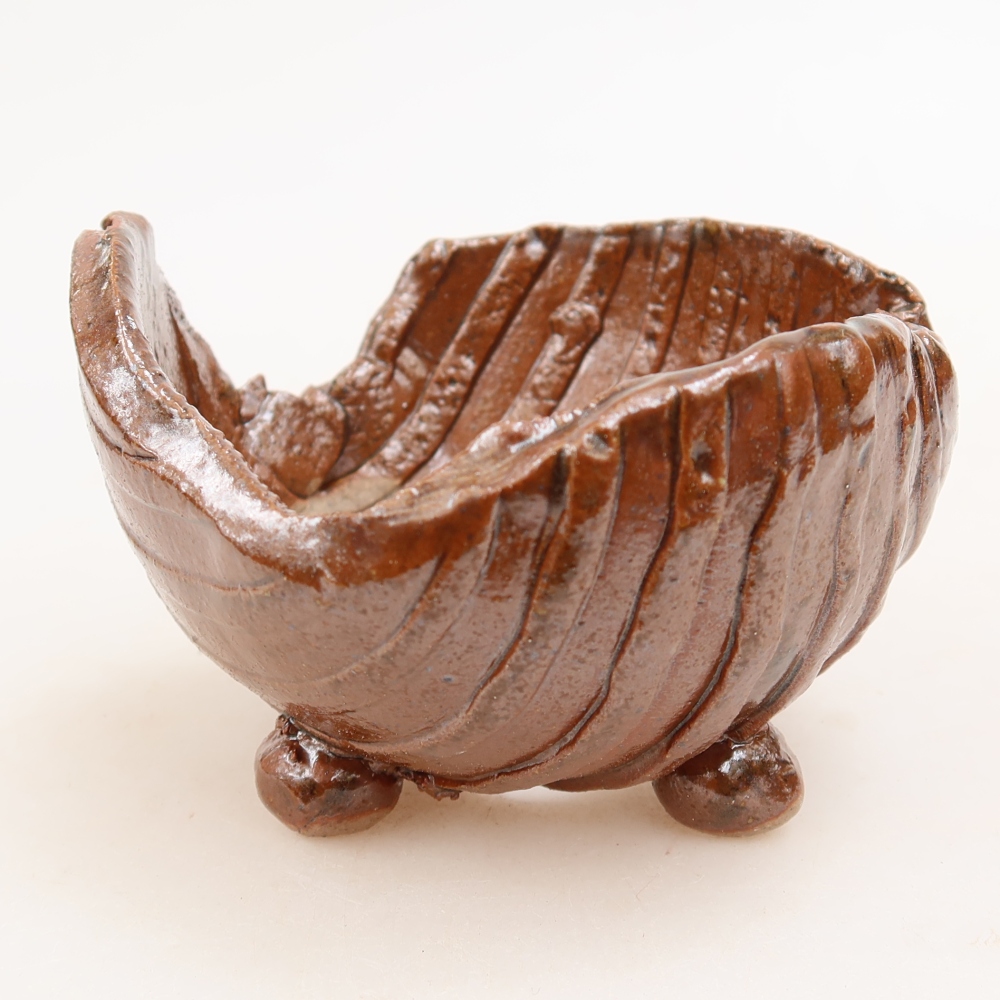 Keramikschale 9 x 8,5 x 6 cm , Farbe braun