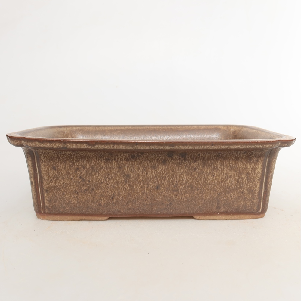 Keramikschale  20 x 15,5 x 5,5 cm, Farbe: braun