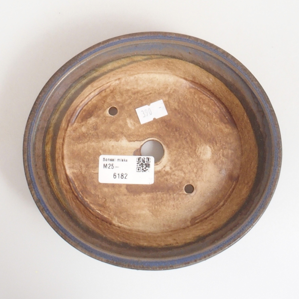 Bonsaischale aus Keramik 10 x 8,5 x 4 cm, braun