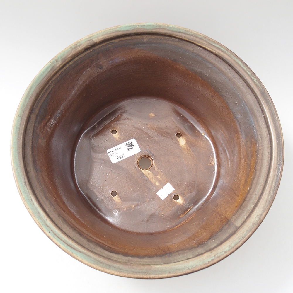 Bonsaischale aus Keramik 29 x 29 x 12 cm, grün