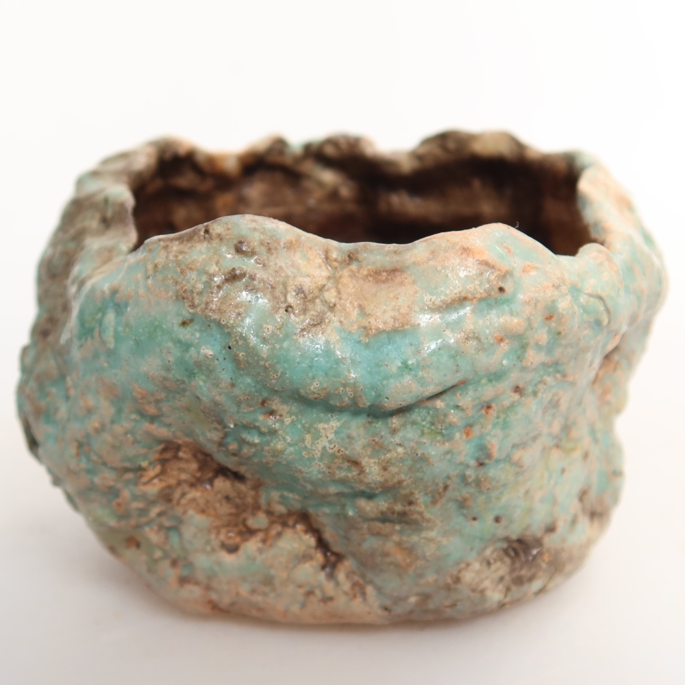 Keramikschale 7,5 x 7 x 5,5 cm , Farbe grün