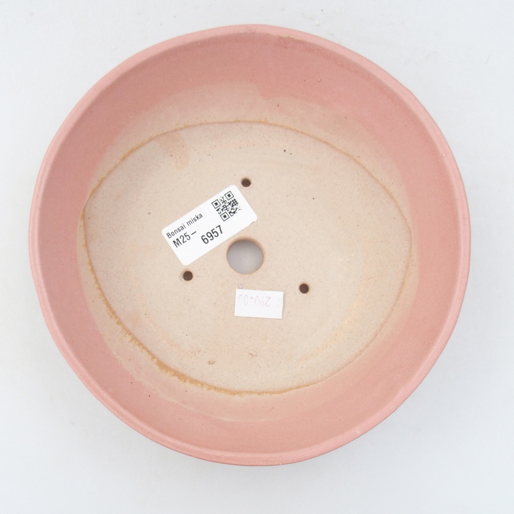 Bonsaischale aus Keramik 18 x 18 x 5 cm, rosa