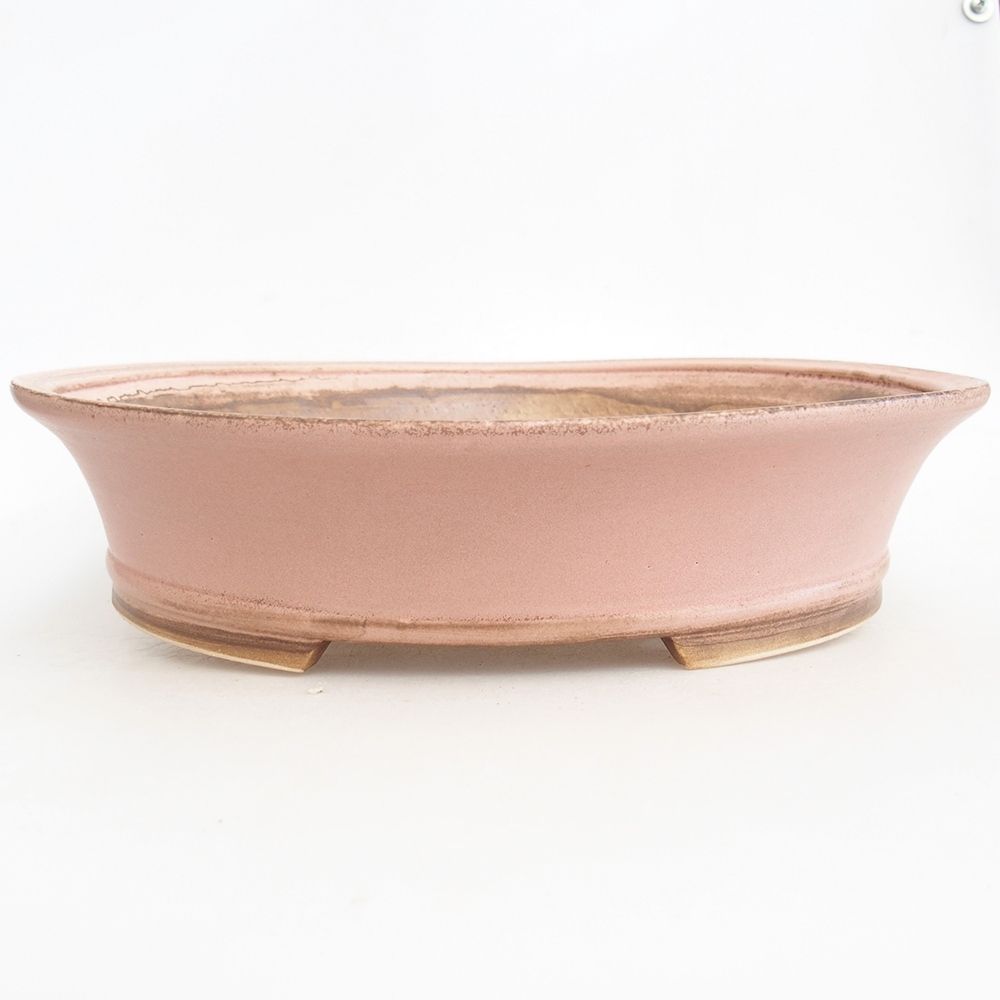 Bonsaischale aus Keramik 32,5 x 28 x 7,5 cm, rosa