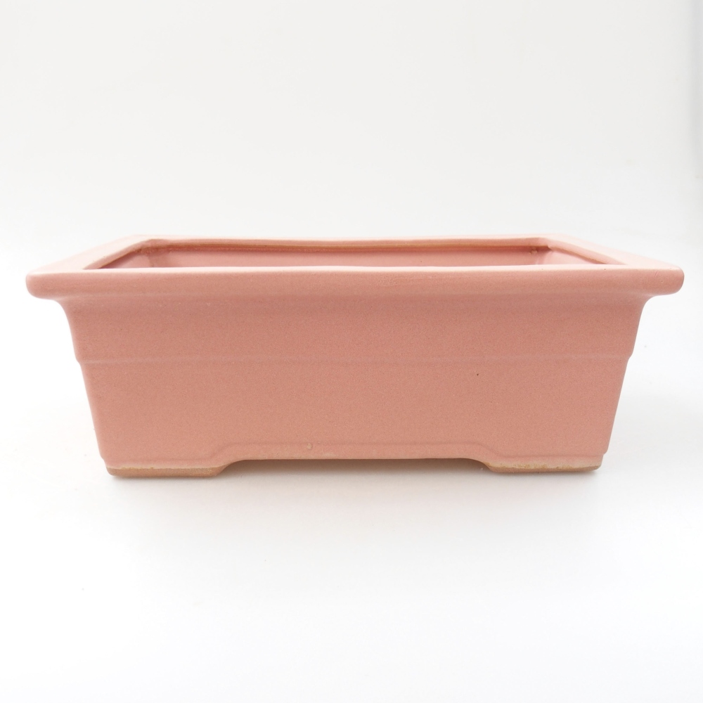 Bonsaischale aus Keramik 22 x 16 x 8 cm, rosa