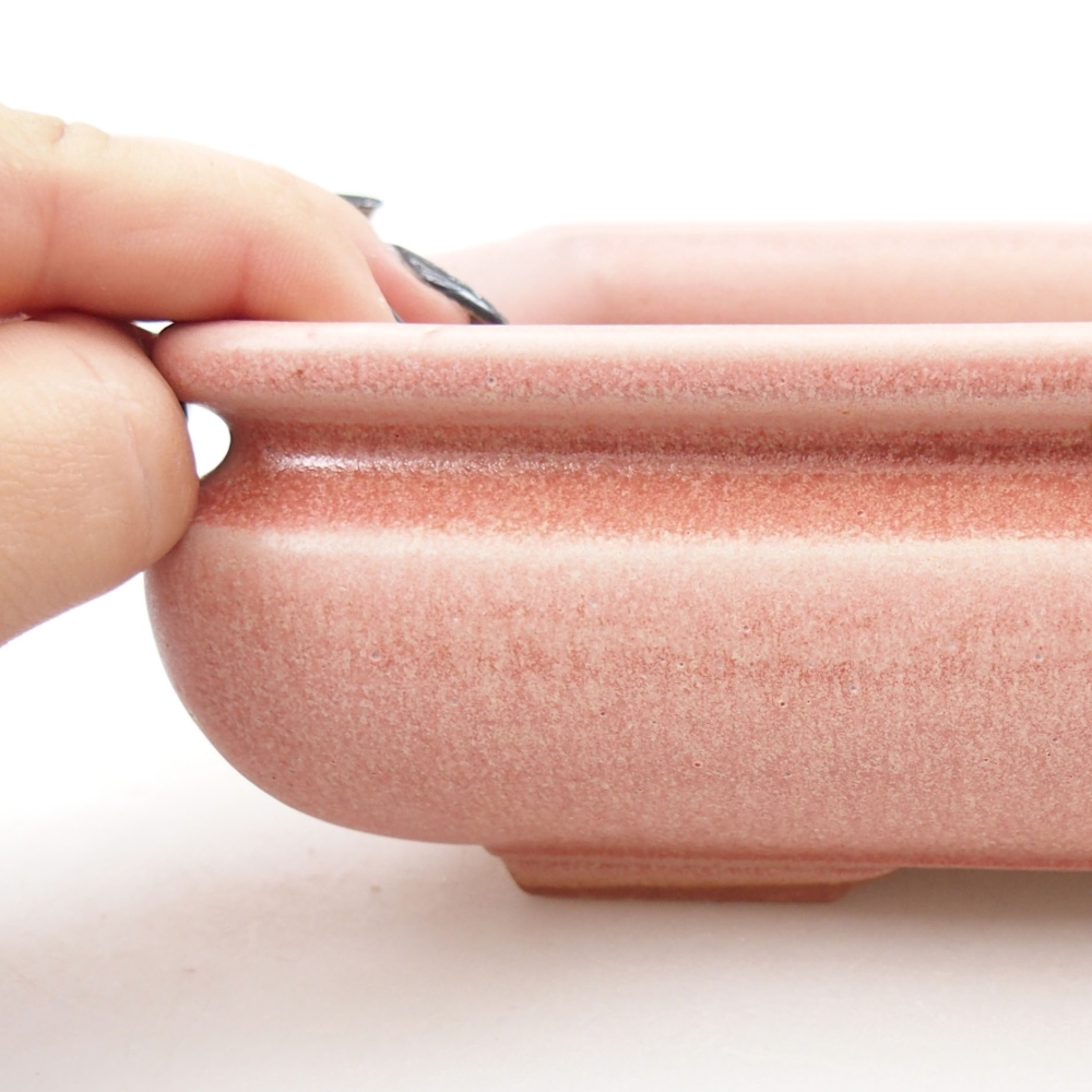 Bonsaischale aus Keramik 15,5 x 12 x 6 cm, Farbe blau