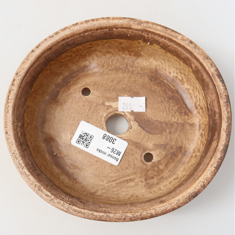 Keramik-Bonsai-Schale, 15,5 × 14,5 × 4 cm, Farbe: Rosa