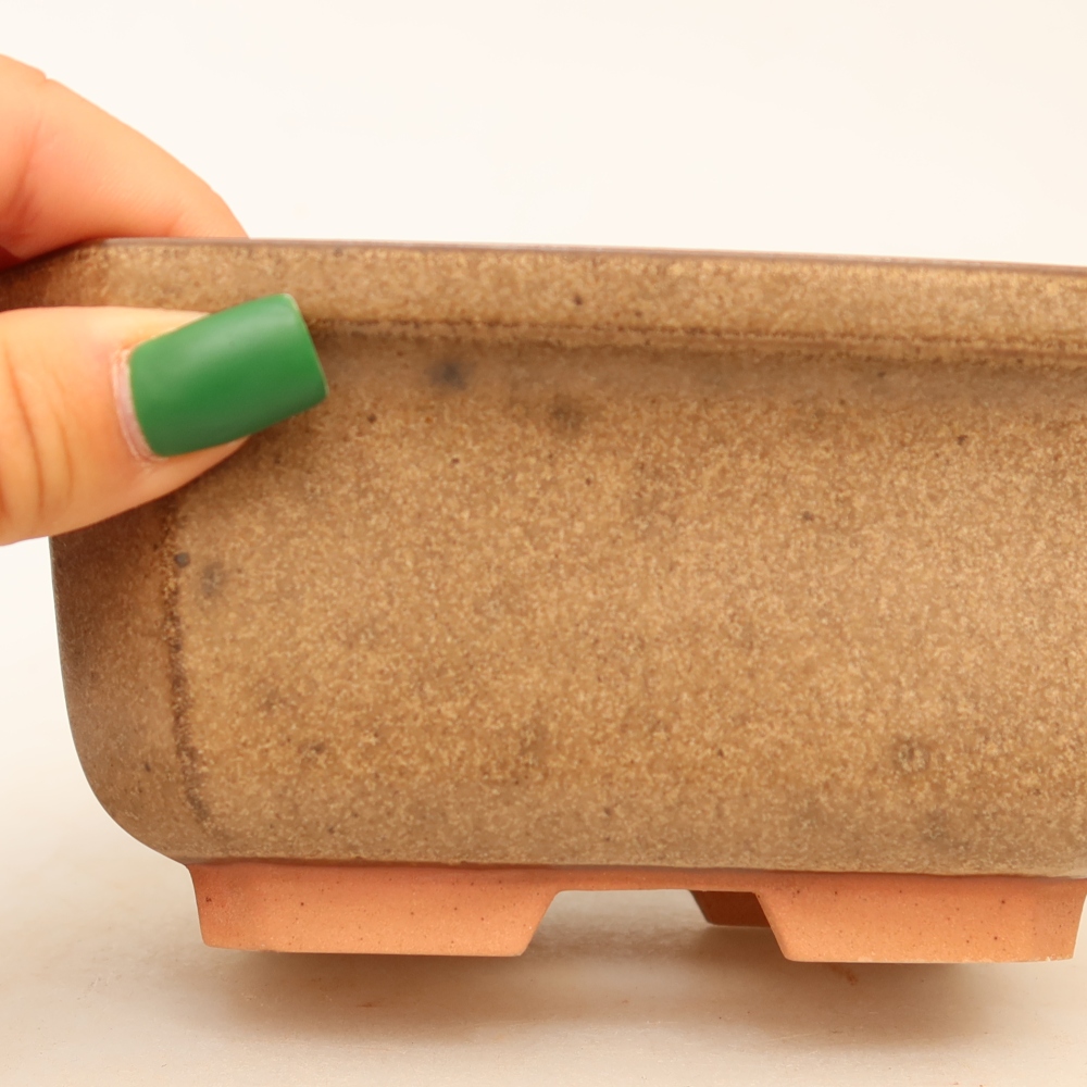 Keramikschale  15 x 12 x 7 cm, Farbe: braun