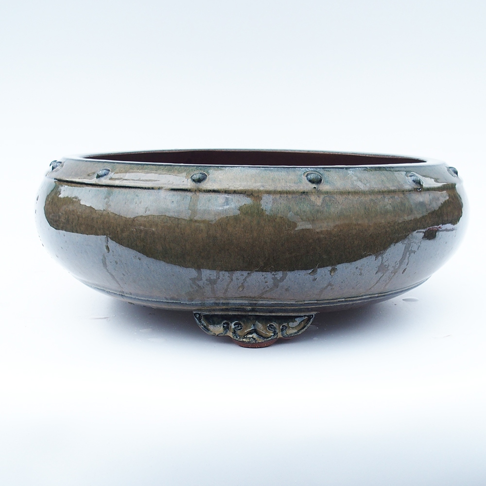 Schale 41 x 41 x 13,5 cm grau