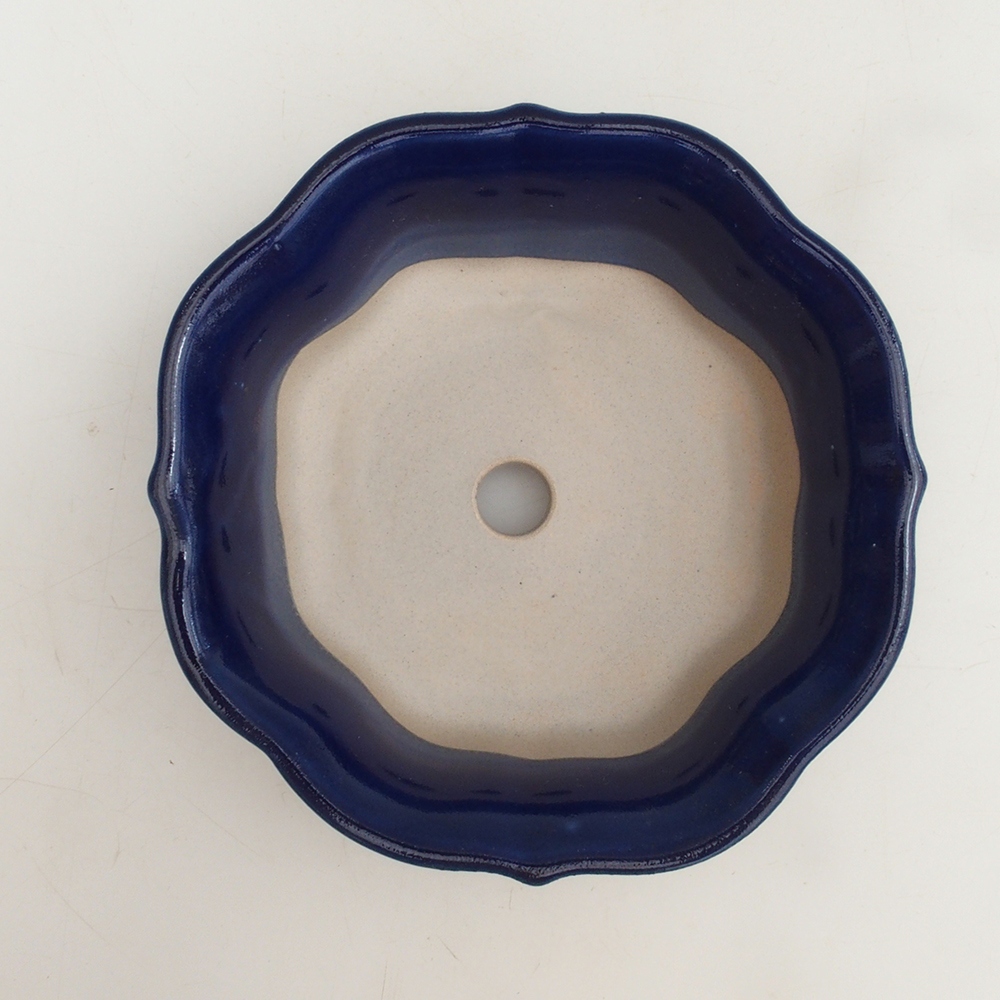 Bonsaischale H06 - 14,5 x 14,5 x 5 cm - blau