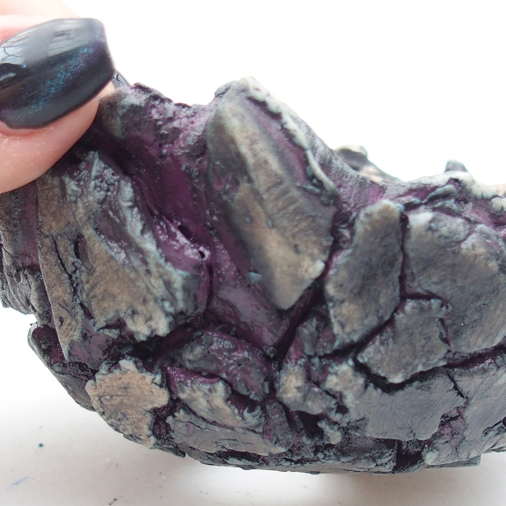 Keramikschale 10,5 x 10,5 x 5,5 cm , Farbe lila