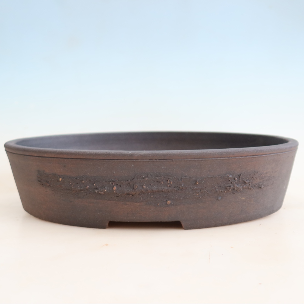 Keramik-Bonsai-Schale 37,5 x 30,5 x 8 cm, Farbe: braun