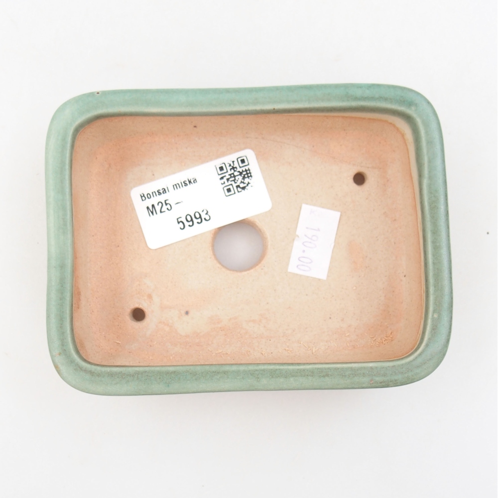 Bonsaischale aus Keramik 15,5 x 12 x 6 cm, Farbe blau