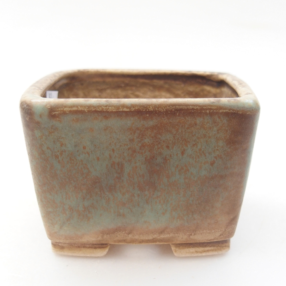 Bonsaischale aus Keramik 6 x 6 x 4,5 cm, grün