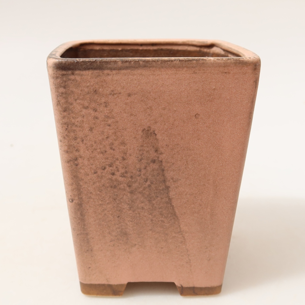 Keramik-Bonsai-Schale 8,5 x 8,5 x 10,5 cm, Farbe: Rosa