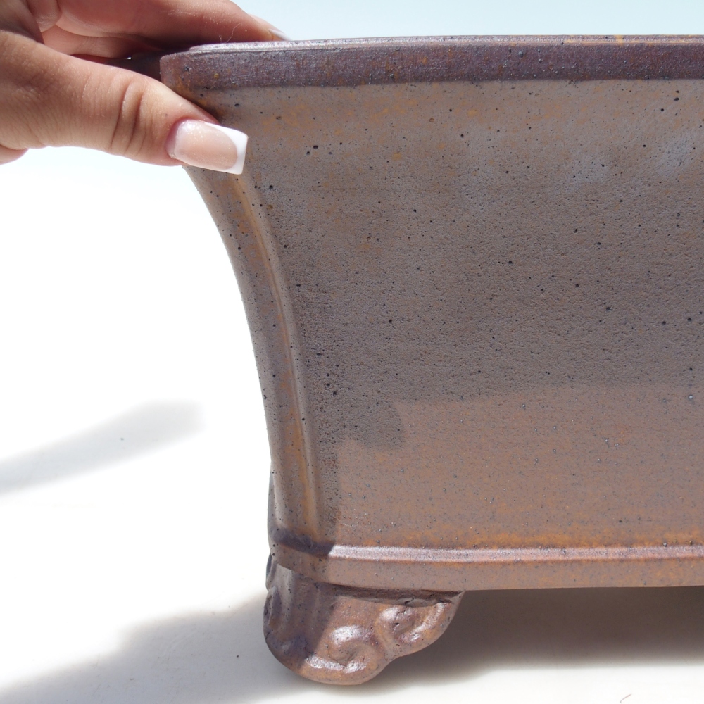 Schale 31 x 31 x 19,5 cm braun