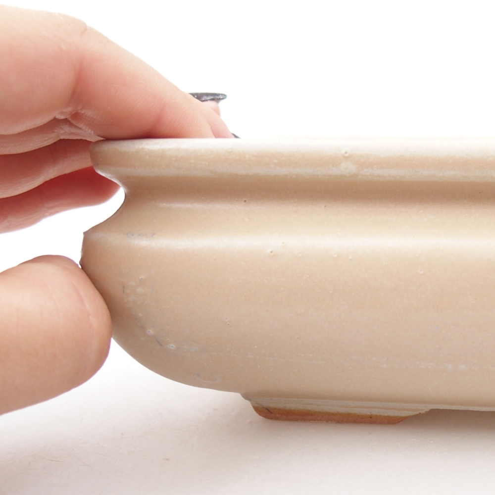 Bonsaischale aus Keramik 15,5 x 12 x 6 cm, Farbe blau