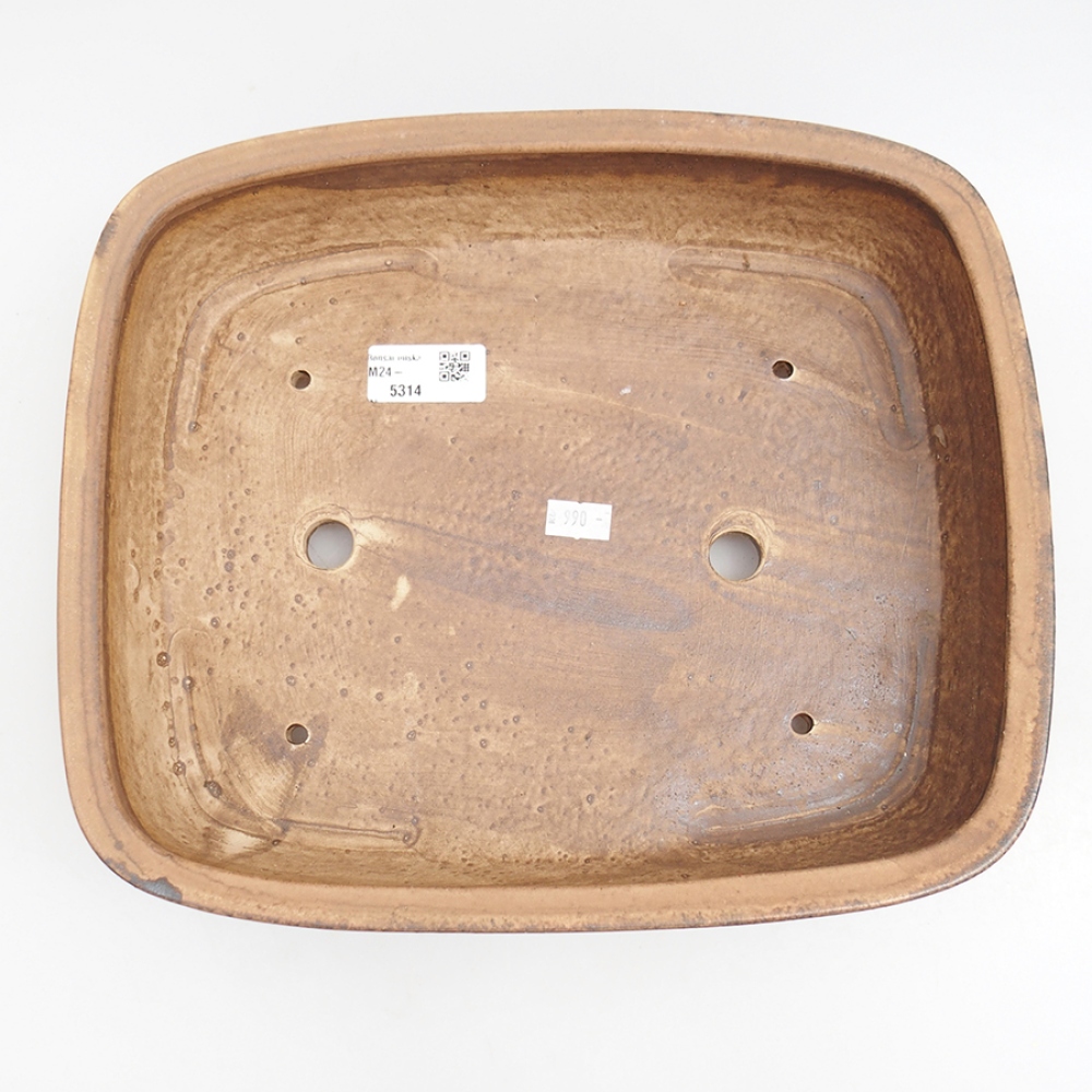 Bonsaischale aus Keramik 29,5 x 25 x 7 cm, rosa