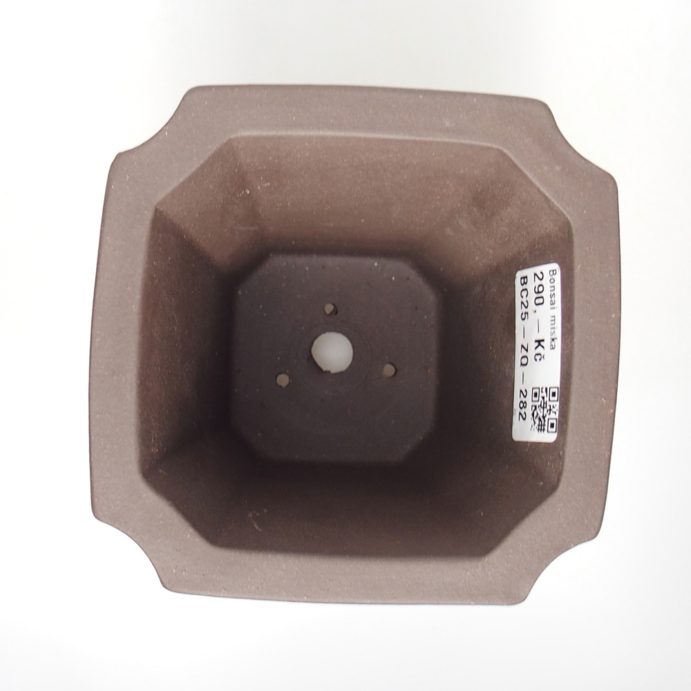 Schale 12 x 12 x 11,5 cm braun
