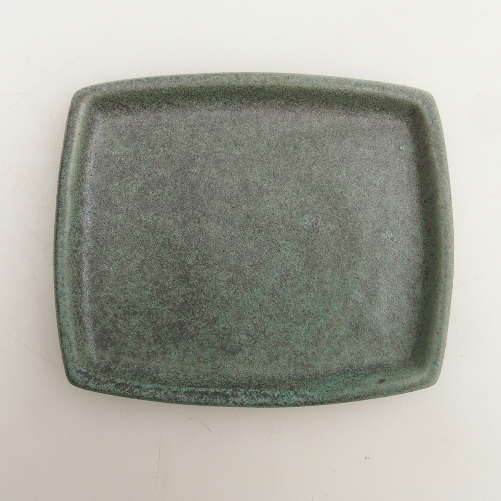 Bonsaischale + Untertasse H11 - 11,5 x 10 x 4 cm - grün