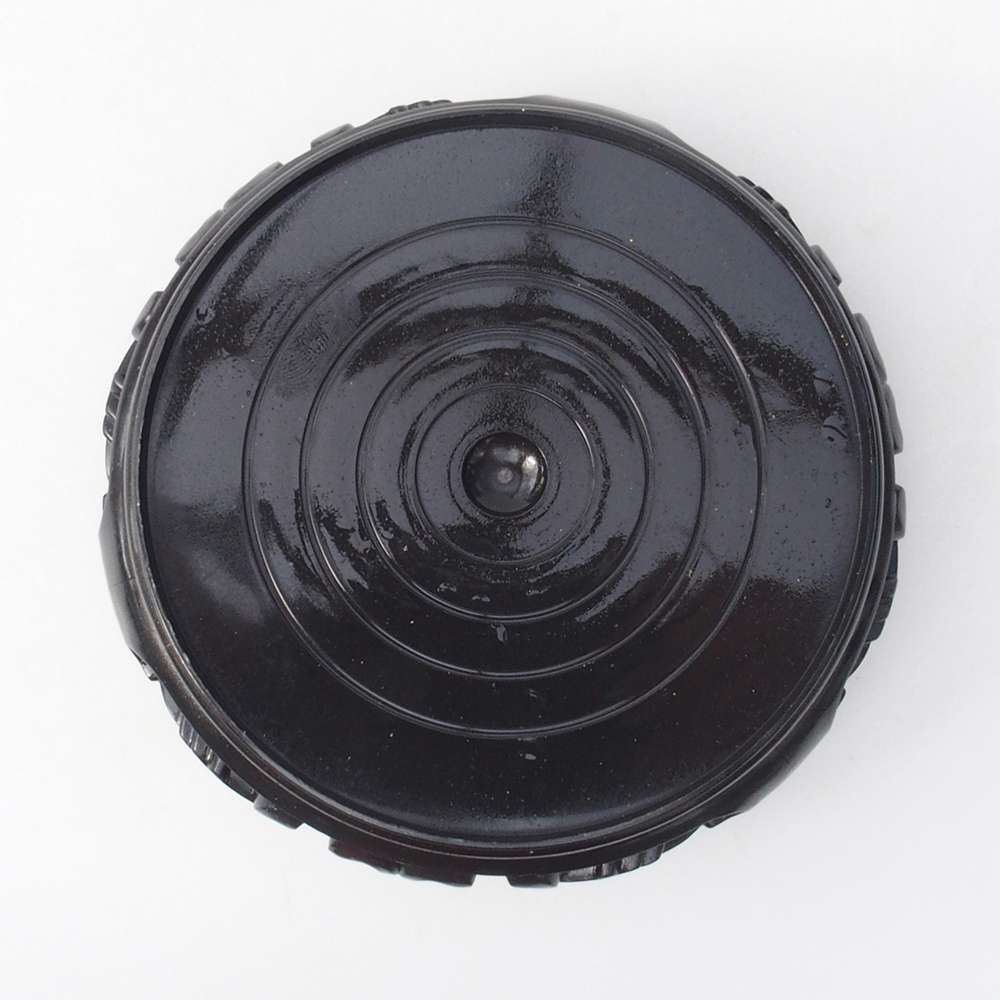 Kunststoff-Bonsai-Tisch rund 11 x 11 x 3,5 cm, Farbe schwarz