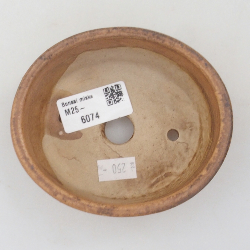 Bonsaischale aus Keramik 10 x 8,5 x 4 cm, braun