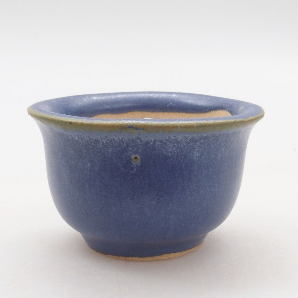 Mini-Bonsaischale 4,5 x 4,5 x 3 cm, Farbe blau