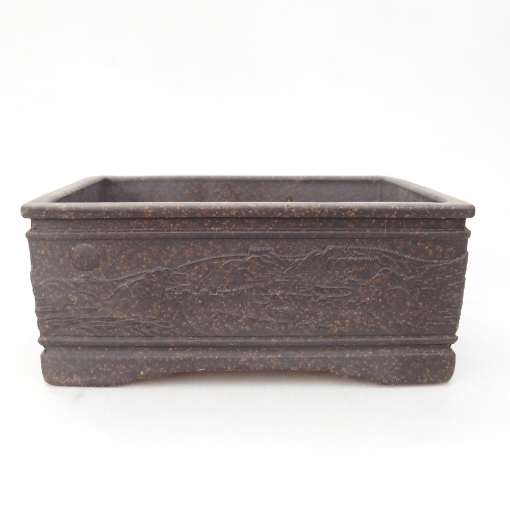 Schale 16 x 11,5 x 6,5 cm braun