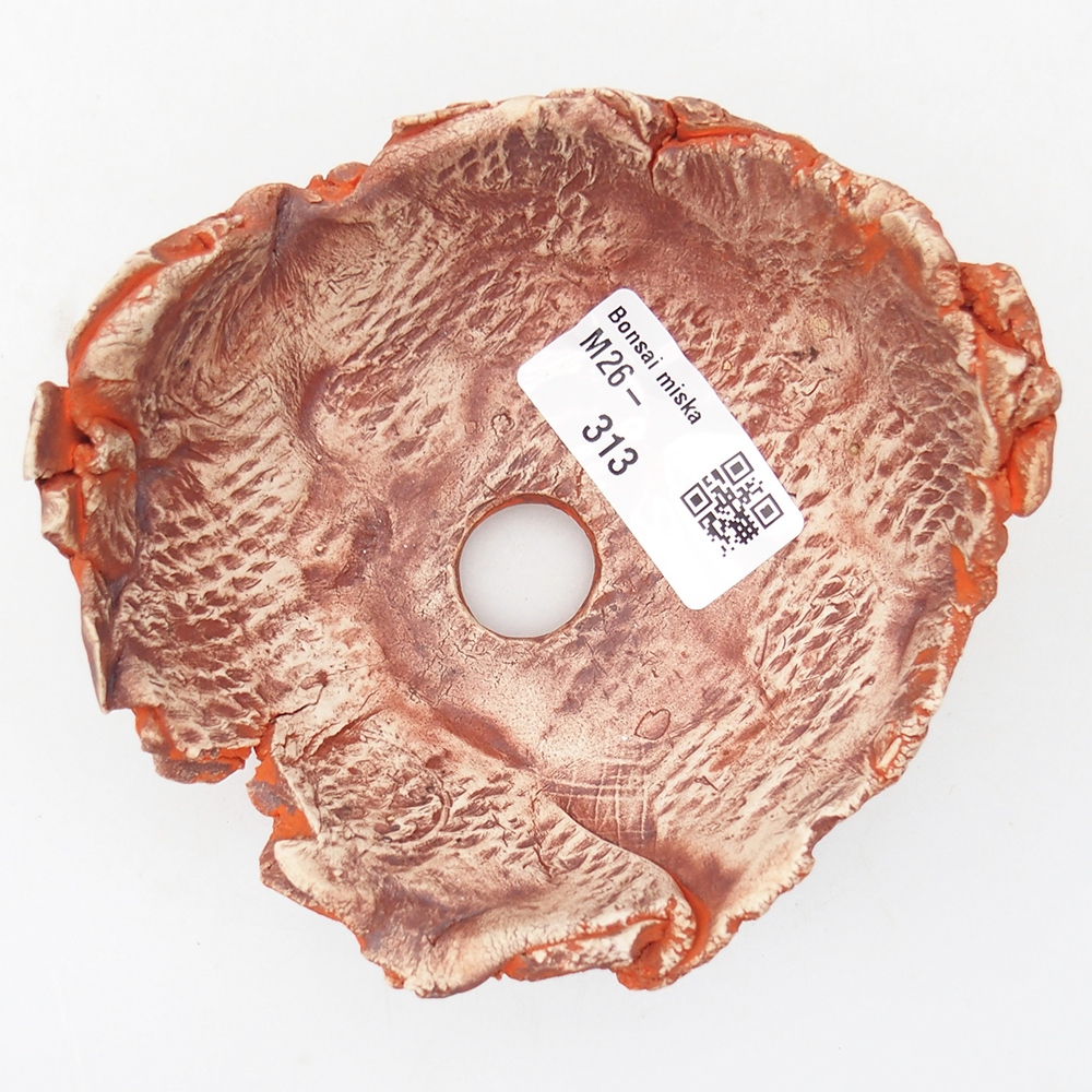 Keramikschale 11 x 11 x 6 cm , Farbe orange