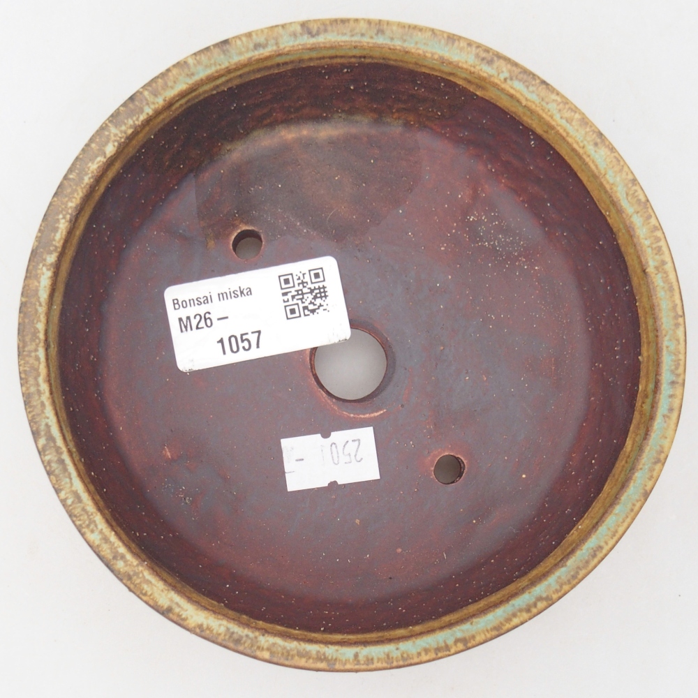 Bonsaischale aus Keramik 13,5 x 13,5 x 4 cm, grün