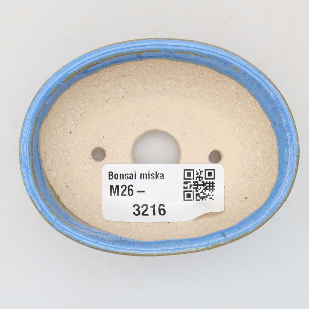 Keramik-Bonsai-Schale 8 x 6,5 x 3 cm, Farbe: Blau