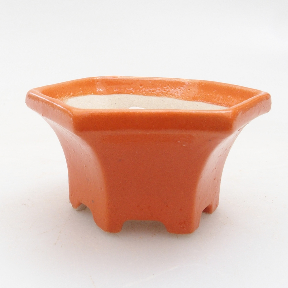 Mini-Bonsaischale 5 x 4,5 x 2,5 cm, orange