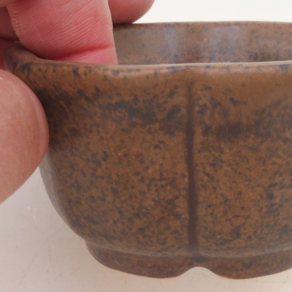 Bonsaischale H95 - 7,5 x 7,5 x 4 cm - braun