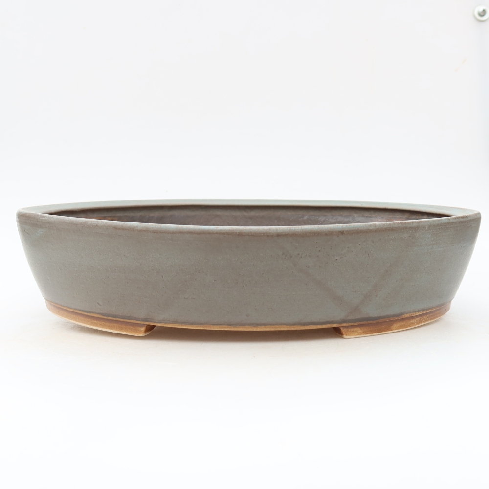 Keramik-Bonsai-Schale, 32 x 28 x 6,5 cm, Farbe: Blau