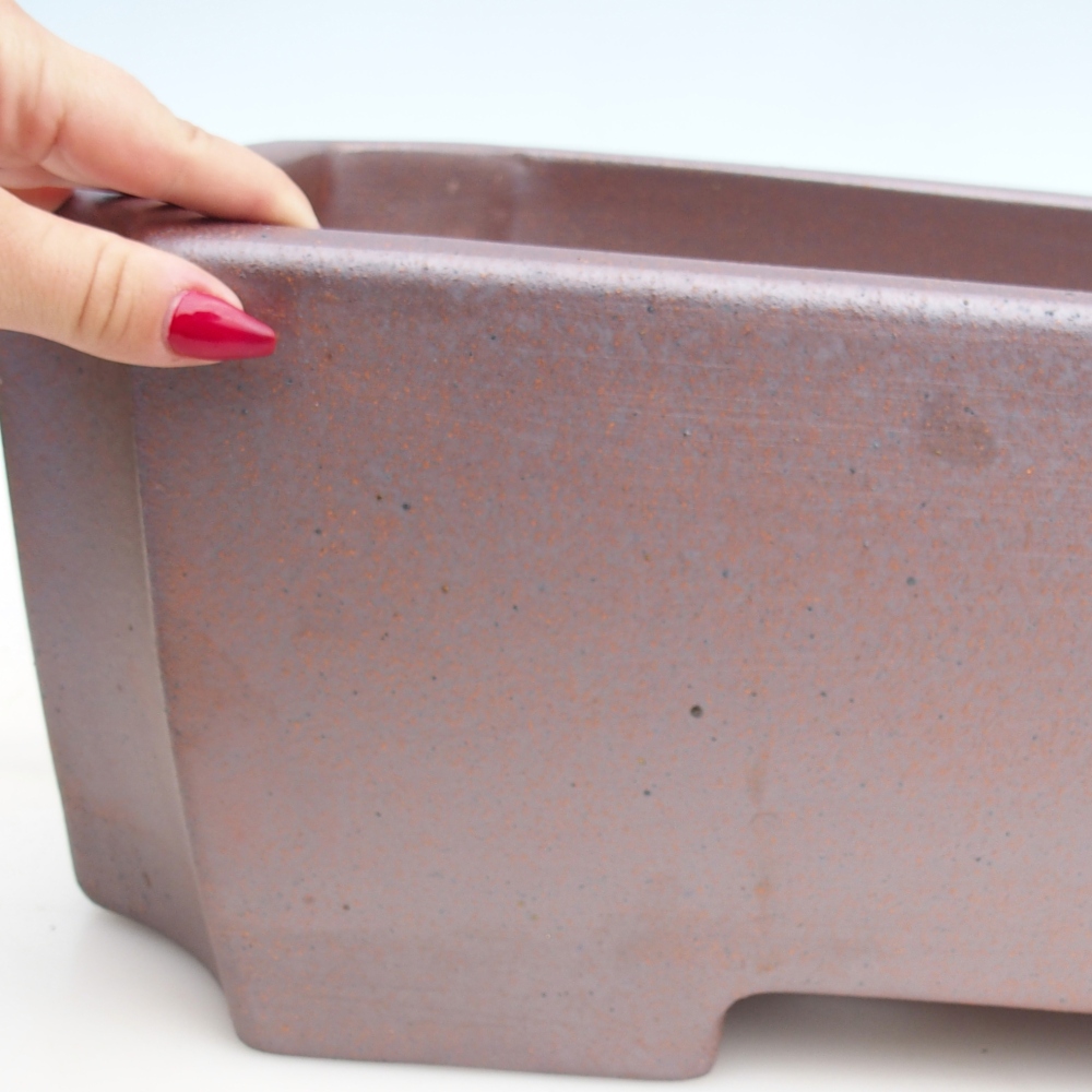 Bonsaischale aus Keramik 52,5 x 35,5 x 18 cm , Farbe Metall - NUR PERSÖNLICHE ABHOLUNG oder Palettentransport