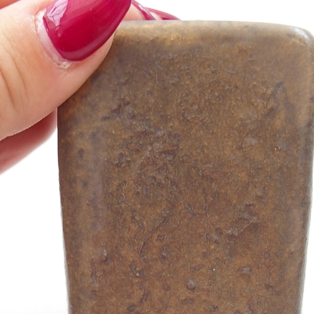 Bonsaischale aus Keramik 5 x 5 x 6,5 cm, braun