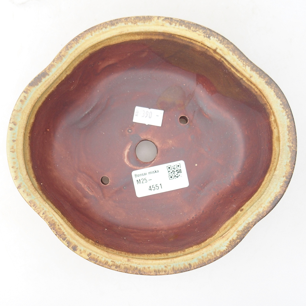 Bonsaischale aus Keramik 19 x 17 x 6 cm, grün