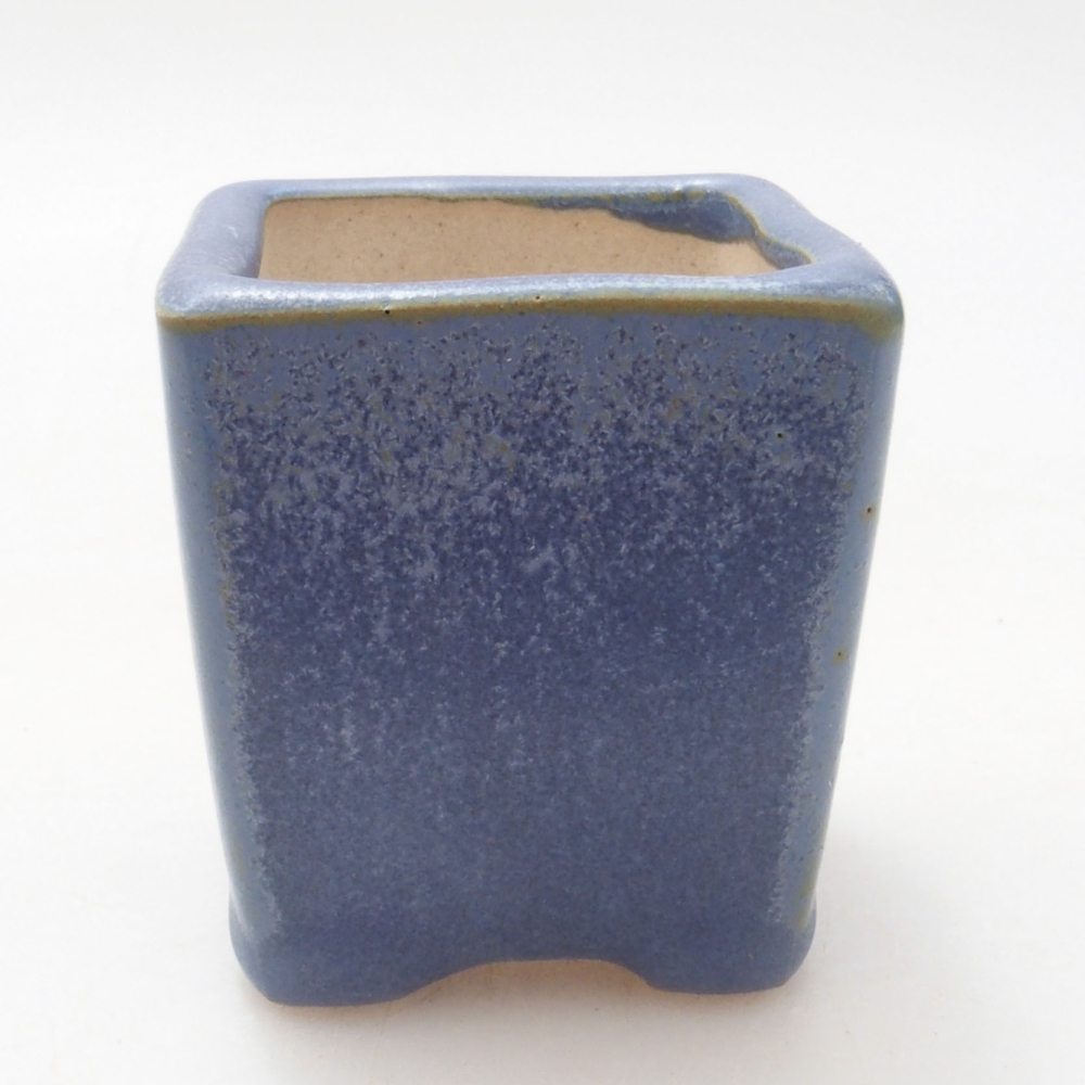 Mini-Bonsaischale 4 x 4 x 4,5 cm, Farbe blau