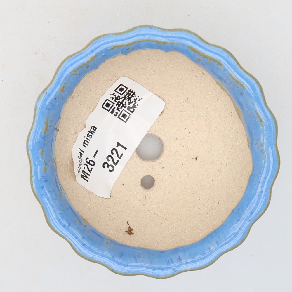 Keramik-Bonsai-Schale 7 x 7 x 4 cm, Farbe: Blau