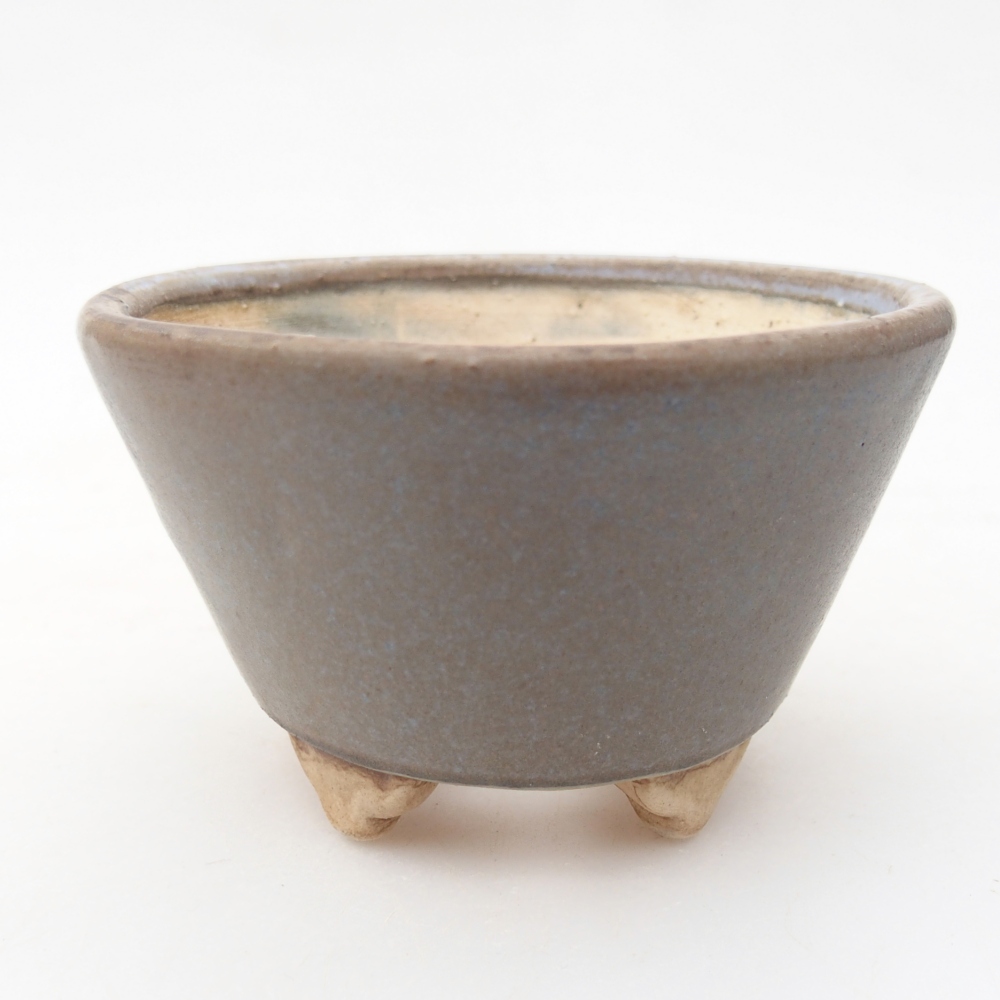Bonsaischale aus Keramik 8,5 x 8,5 x 5 cm, Farbe blau