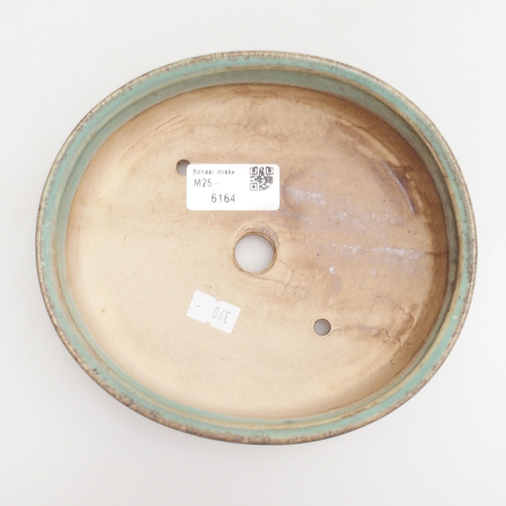 Bonsaischale aus Keramik 10 x 8,5 x 4 cm, braun