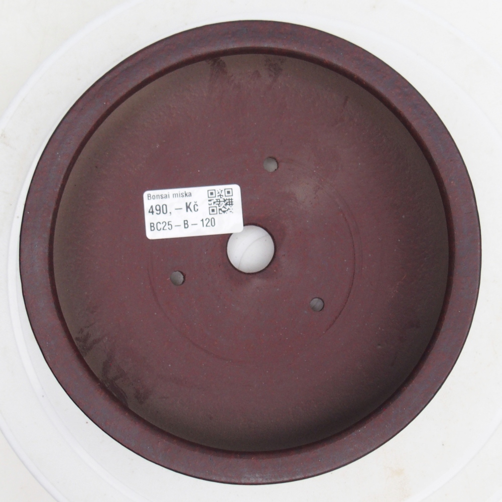 Bonsaischale aus Keramik 17,5 x 17,5 x 4 cm, braun