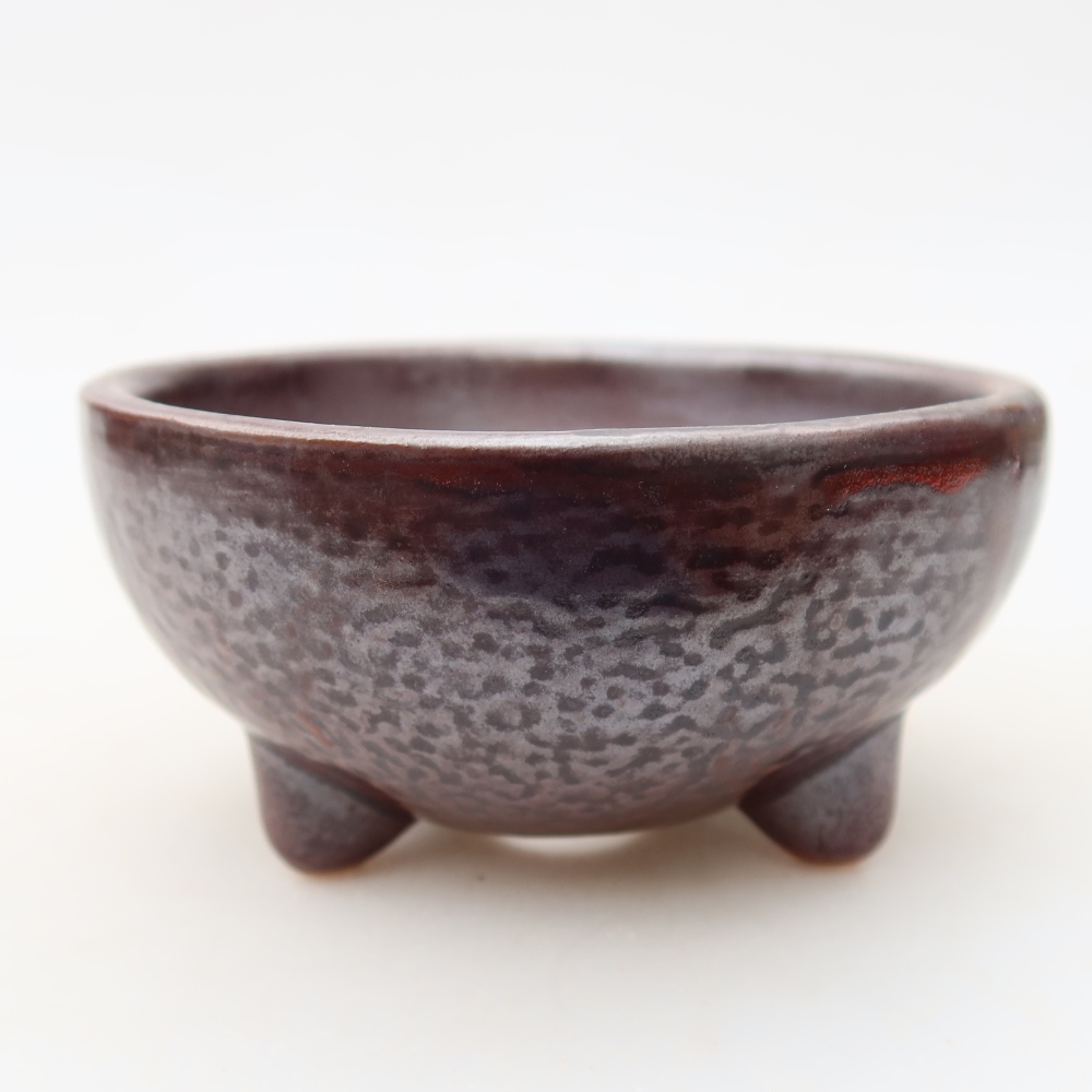 Bonsaischale aus Keramik 10 x 10 x 5 cm, braun