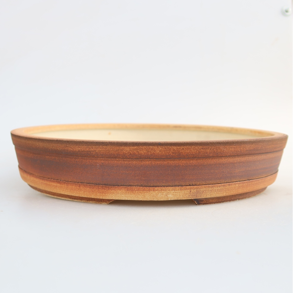Keramikschale  29,5 x 29,5 x 5,5 cm, Farbe: braun