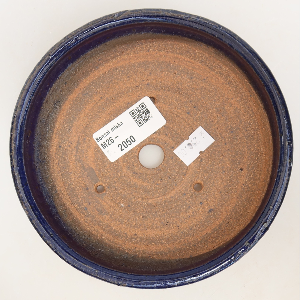 Keramik-Bonsai-Schale, 14,5 × 14,5 × 4,5 cm, Farbe: Blau