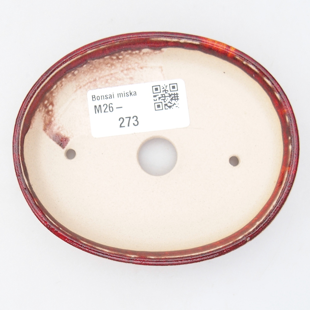 Mini-Bonsaischale 11 x 9 x 2 cm, orange