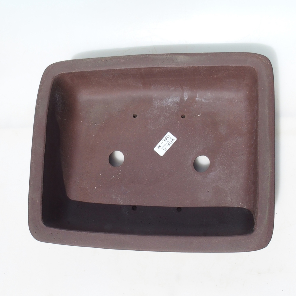 Bonsaischale 39 x 32 x 10,5 cm Birke braun