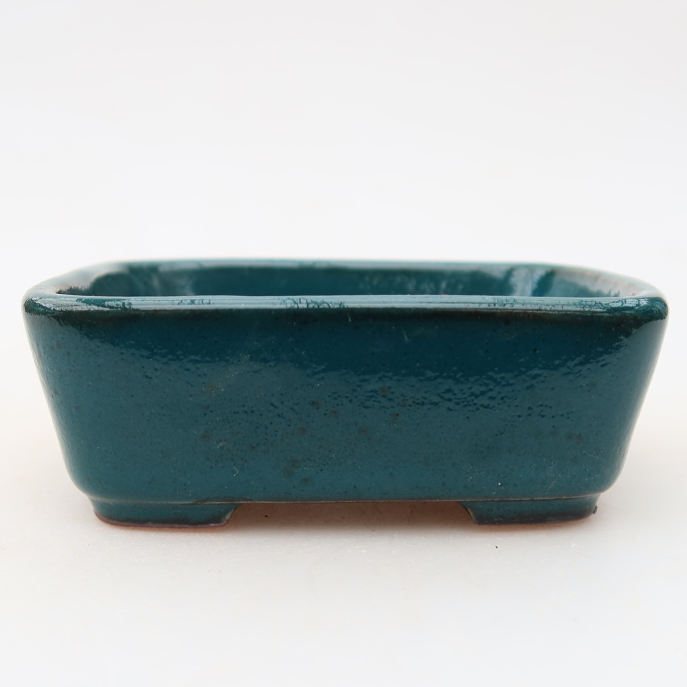 Keramik-Bonsai-Schale 10 x 8 x 3,5 cm, Farbe: grün